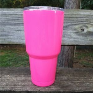Hot Pink Powder Coated Tumbler